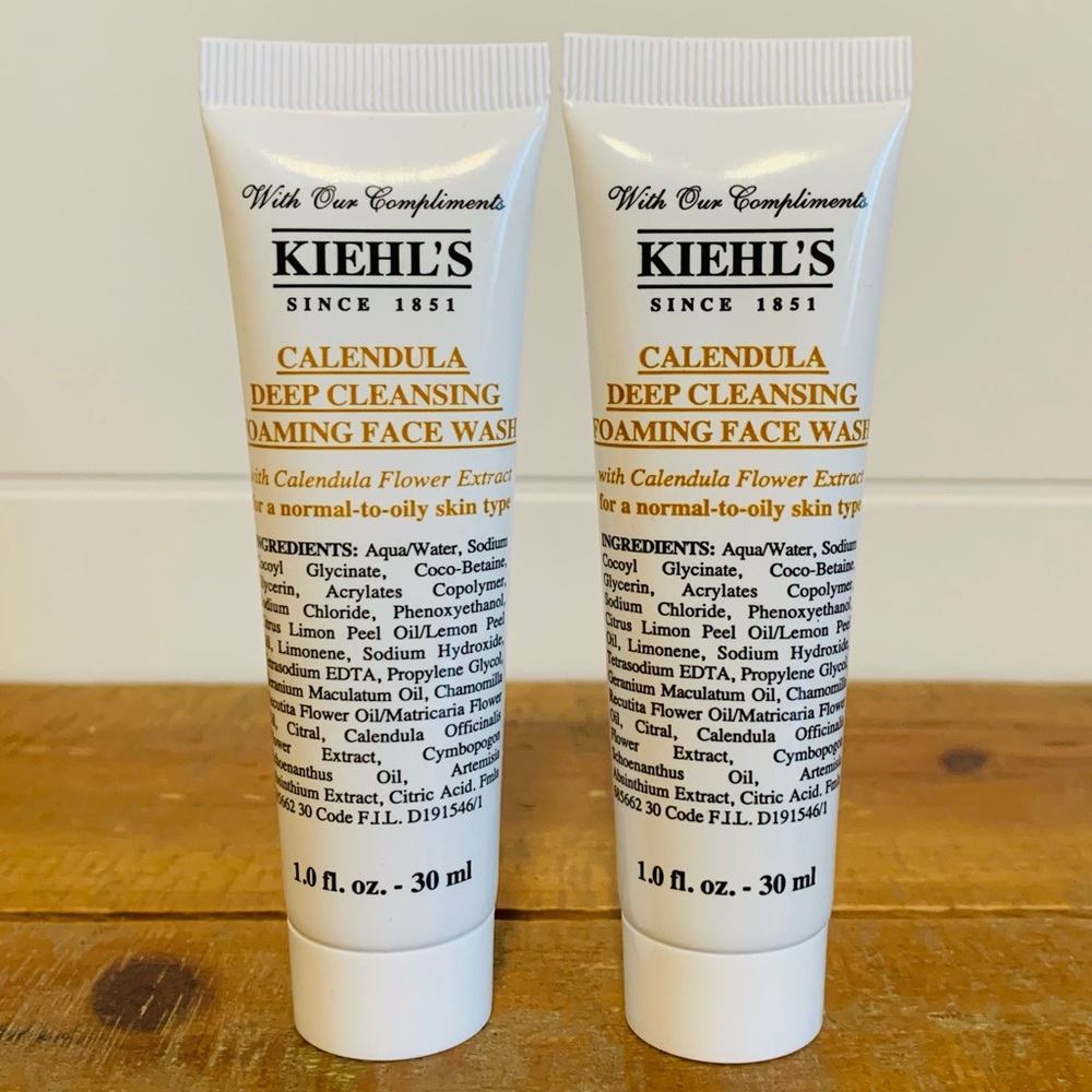 2pk Kiehl’s Calendula Deep Cleansing Foaming Face Wash